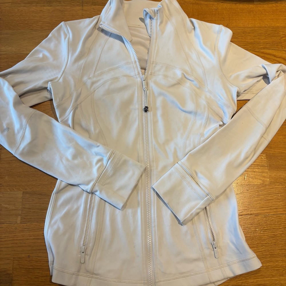 Lululemon White Define Jacket Nulu
